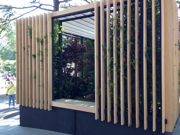 Bamboo 'skins' create a protected space. Janna Schreier