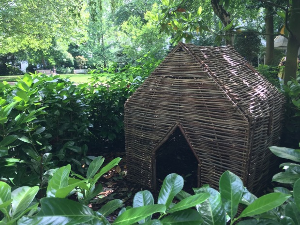 Just one of the delightful pieces in the children's garden at Courtfield Gardens West